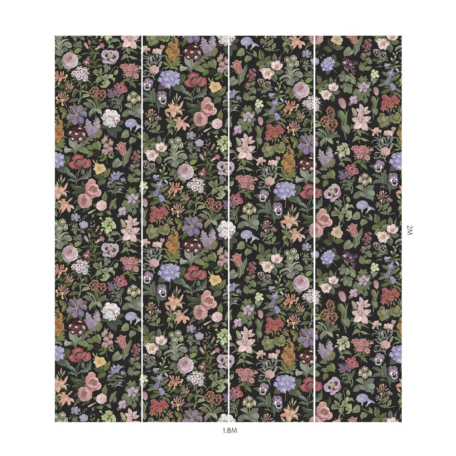 FLORALIA Wallpaper - Noir