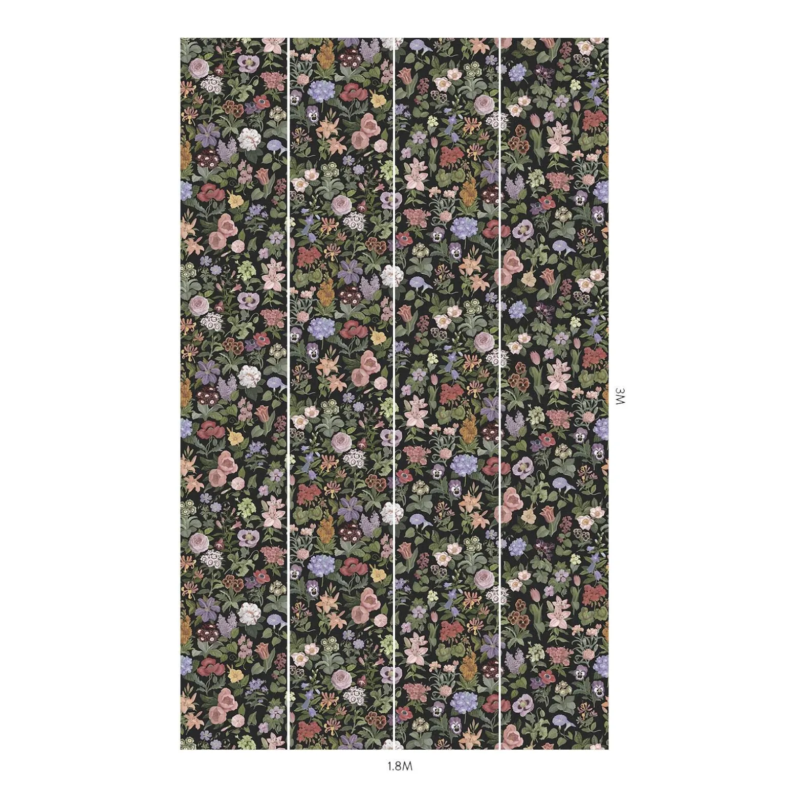 FLORALIA Wallpaper - Noir