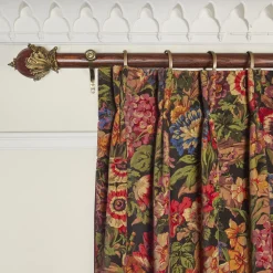 FLORESCENCE Velvet Curtain - Noir