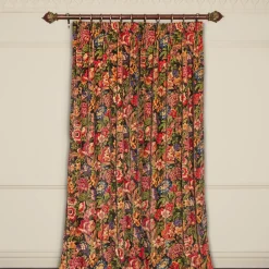 FLORESCENCE Velvet Curtain - Noir