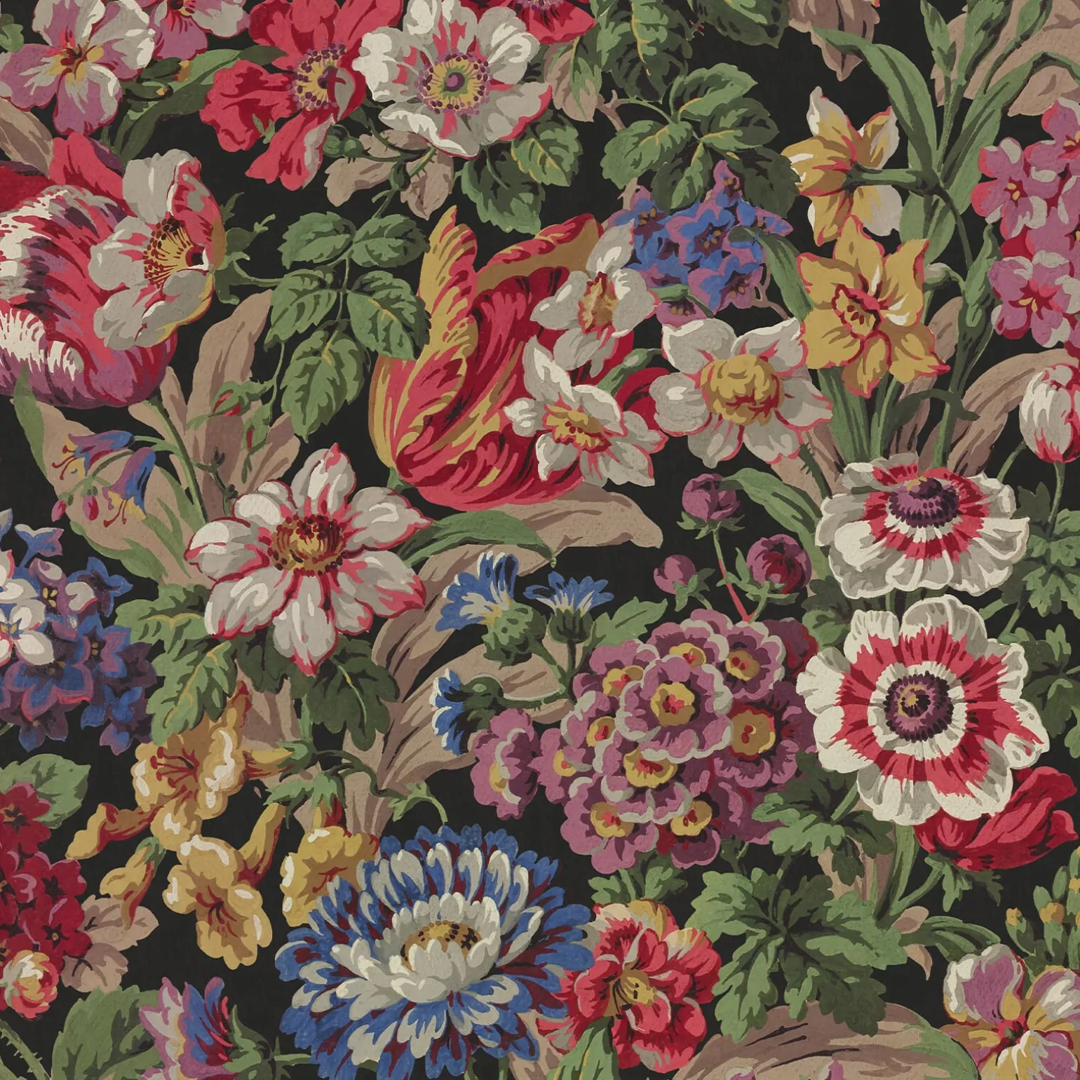 FLORESCENCE Wallpaper - Noir