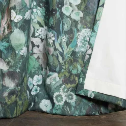 FLORIBUNDA MAGNA Cotton Linen Curtain - Verde