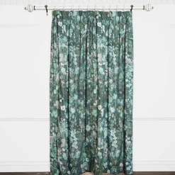 FLORIBUNDA MAGNA Cotton Linen Curtain - Verde