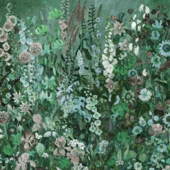 FLORIBUNDA MAGNA Wallpaper - Verde