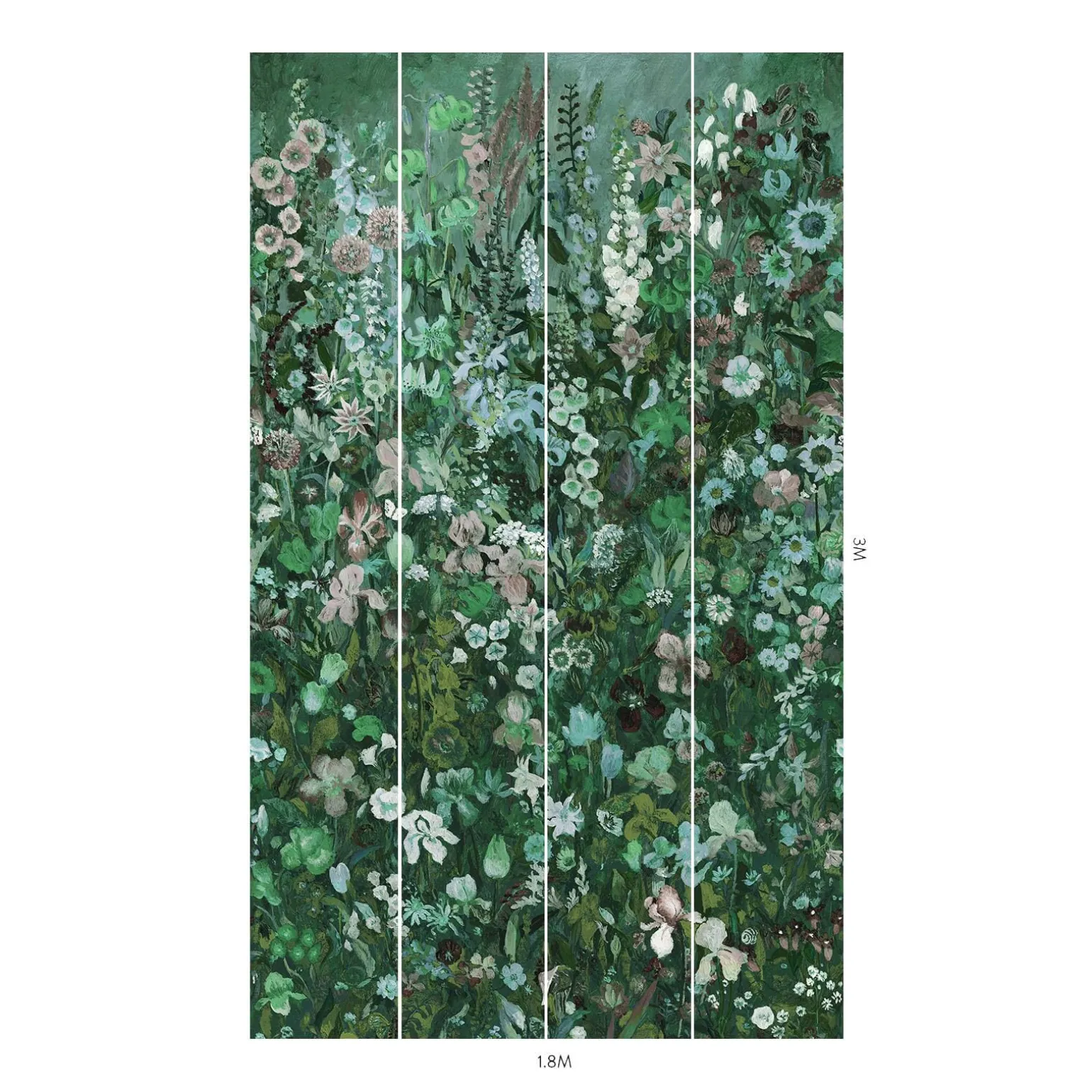 FLORIBUNDA MAGNA Wallpaper - Verde