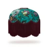 FLORIKA Velvet Tilia Lampshade - Petrol
