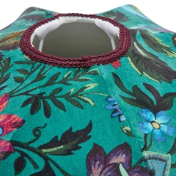 FLORIKA Velvet Tilia Lampshade - Petrol