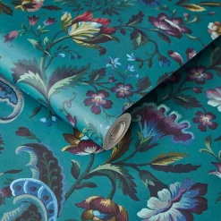 FLORIKA Wallpaper - Petrol