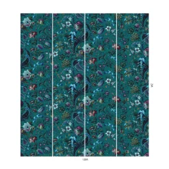 FLORIKA Wallpaper - Petrol