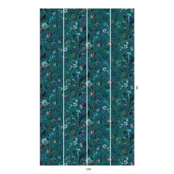 FLORIKA Wallpaper - Petrol