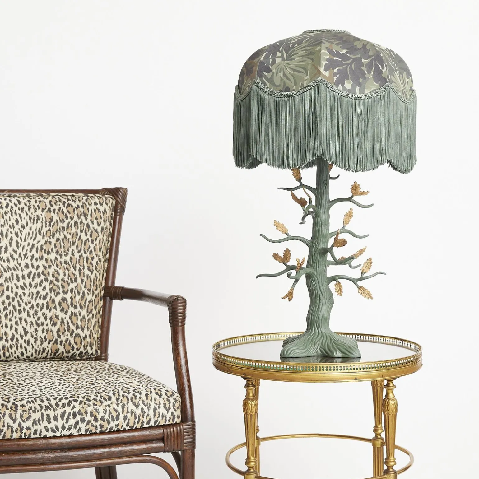 FORIS Cotton Linen Tilia Lampshade - Verdure