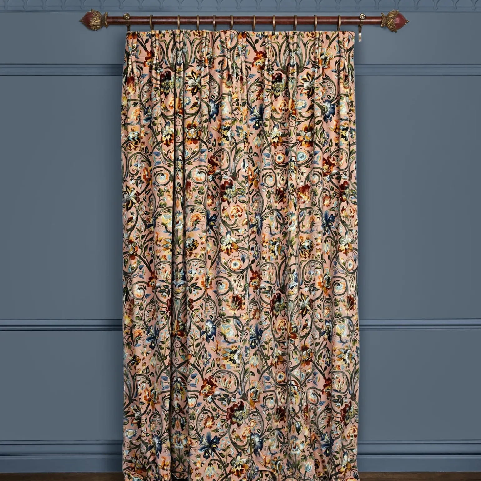 GAIA Velvet Curtain - Blush