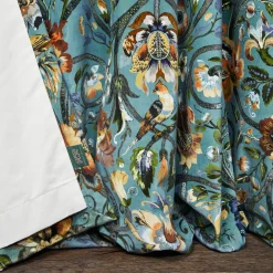 GAIA Velvet Curtain - Prussian Blue