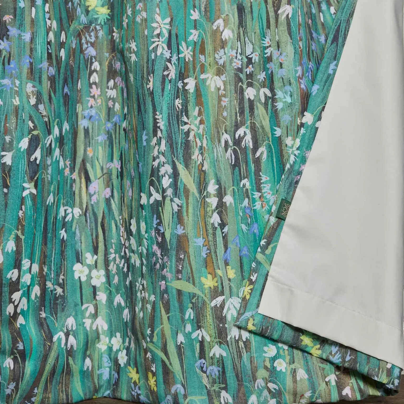 GALANTHI Cotton Linen Curtain - Viridis