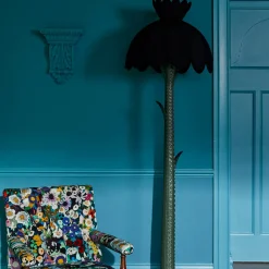GALANTHUS Silk Standard Lampshade - Noir