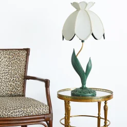 GALANTHUS Silk Table Lampshades - Ecru