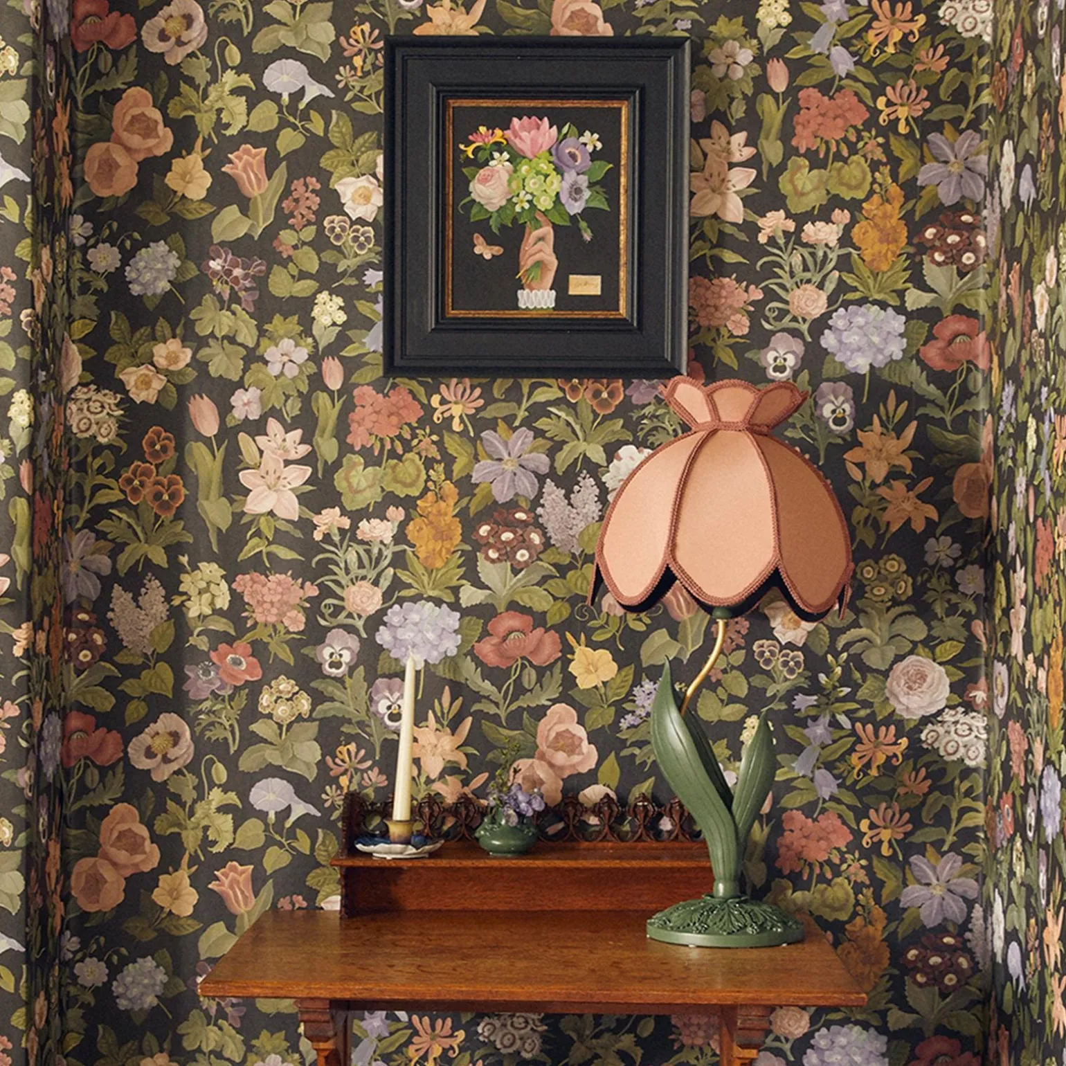 GALANTHUS Silk Table Lampshades - Tourmaline
