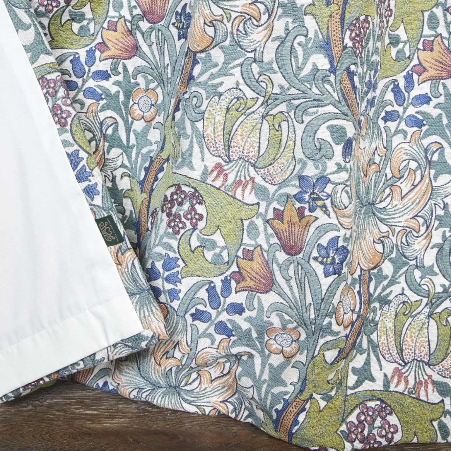 GOLDEN LILY Jacquard Curtain - Parchment