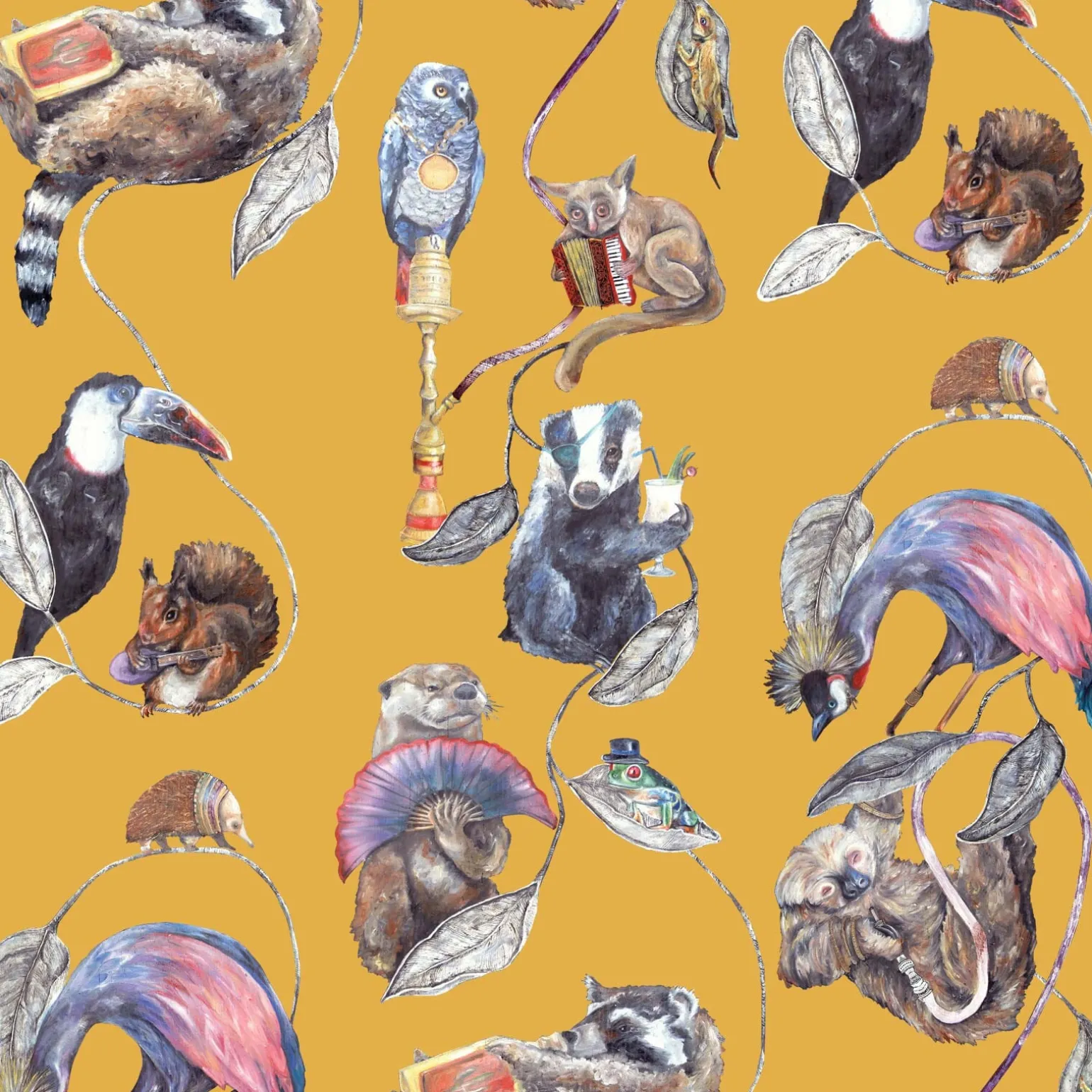 HACKNEY EMPIRE Wallpaper - Ochre