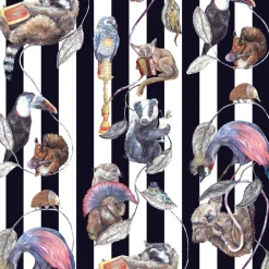 HACKNEY EMPIRE Wallpaper - Midnight Stripe
