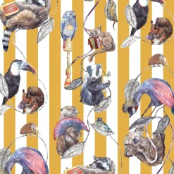 HACKNEY EMPIRE Wallpaper - Ochre Stripe