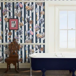 HACKNEY EMPIRE Wallpaper - Midnight Stripe