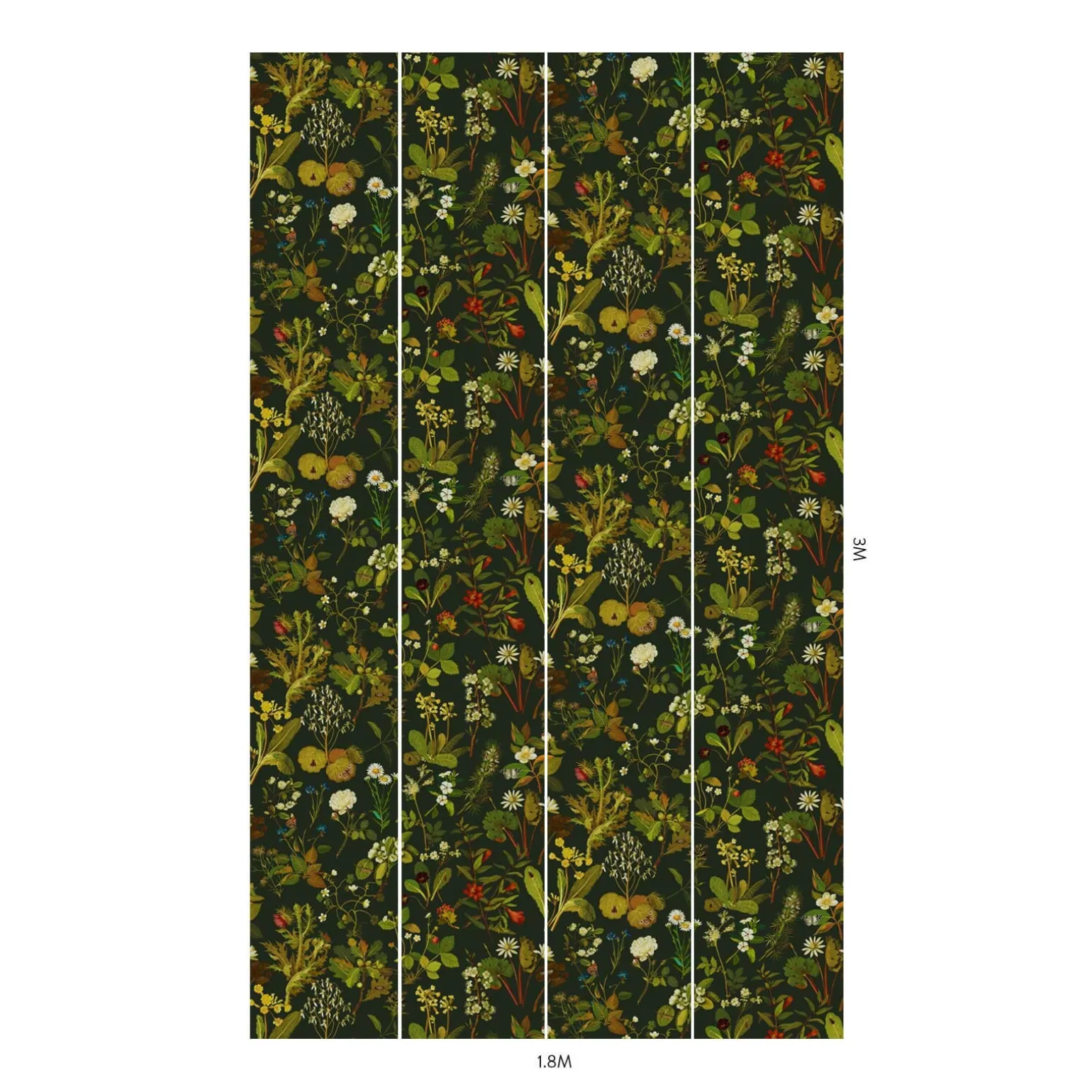HERBARIUM Wallpaper - Forest Green-Spruce