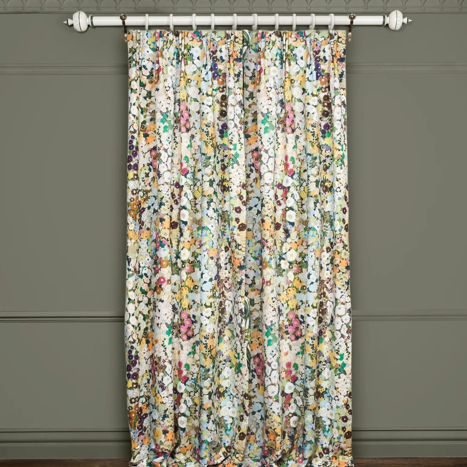 HOLLYHOCKS Cotton Linen - Summer