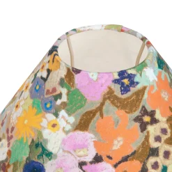 HOLLYHOCKS Cotton Linen Malpas Lampshade - Spring