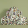 HOLLYHOCKS Cotton Linen Scalloped Headboard - Spring
