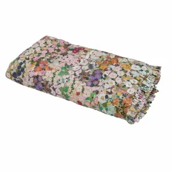 HOLLYHOCKS Cotton Sateen Quilt - Spring