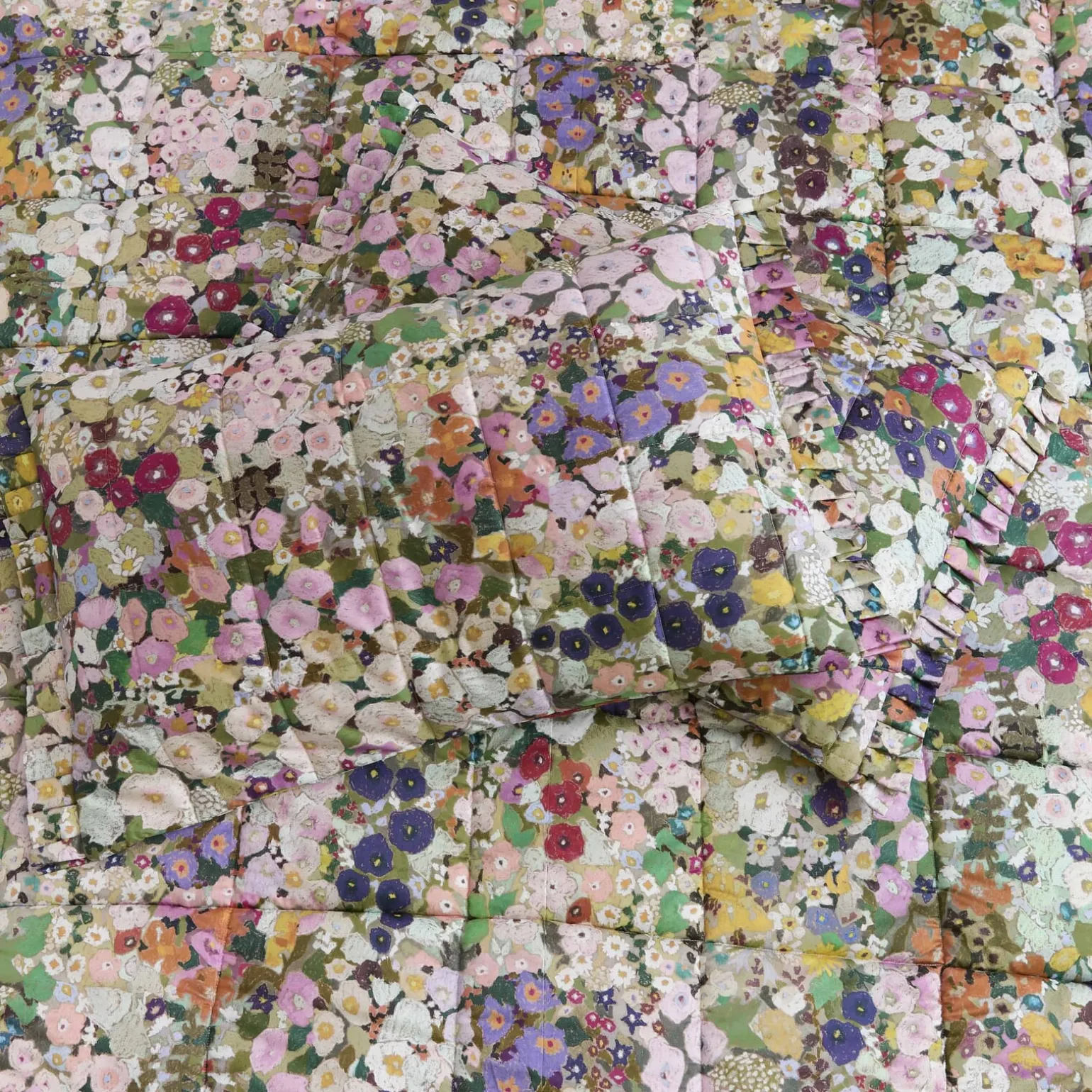 HOLLYHOCKS Cotton Sateen Pillowcases - Spring (Set of 2)