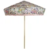HOLLYHOCKS Parasol - Spring