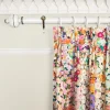 HOLLYHOCKS Velvet Curtain - Spring