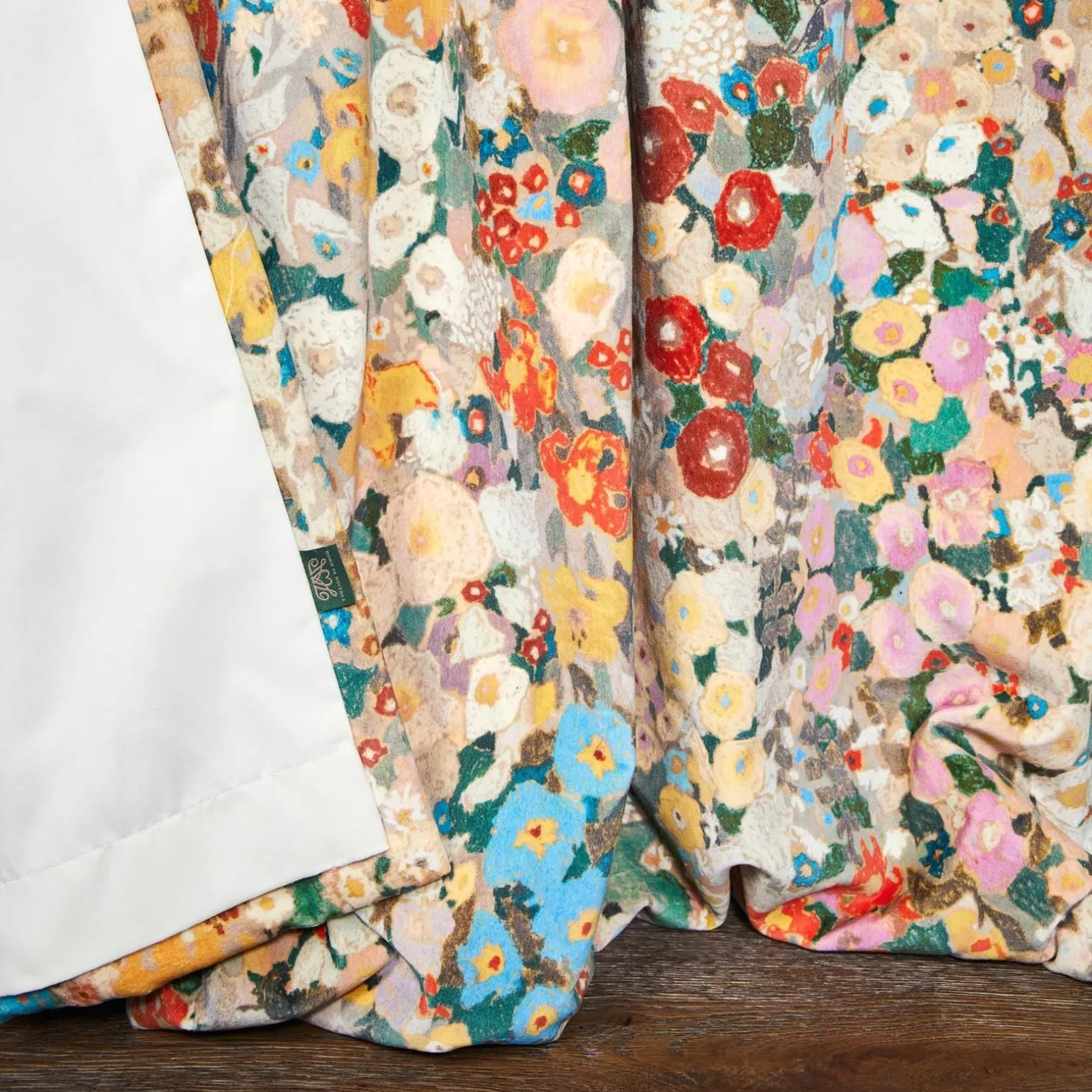HOLLYHOCKS Velvet Curtain - Autumn