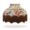 HOLLYHOCKS Velvet Isabella Lampshade - Spring