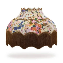HOLLYHOCKS Velvet Isabella Lampshade - Spring