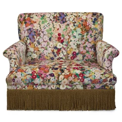 HOLLYHOCKS Velvet Loveseat - Spring