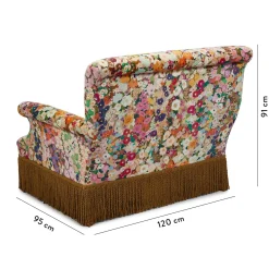 HOLLYHOCKS Velvet Loveseat - Spring