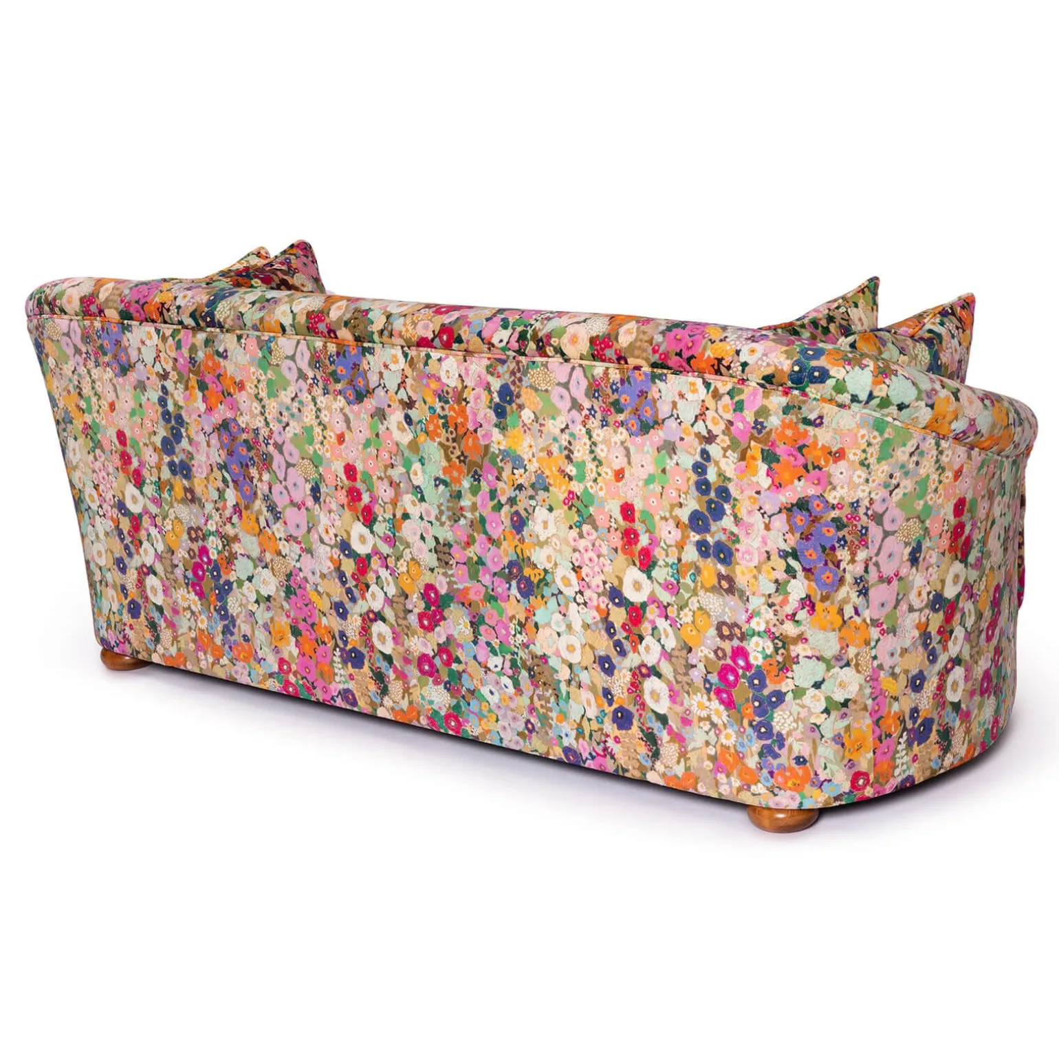 HOLLYHOCKS Velvet Vesper 3-Seater Sofa - Spring