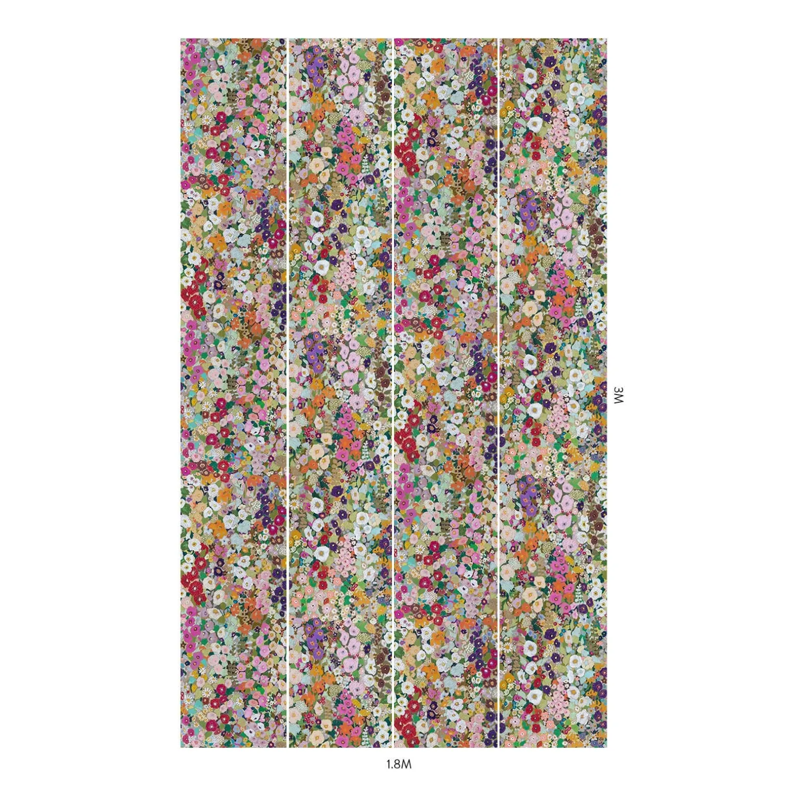 HOLLYHOCKS Wallpaper - Spring