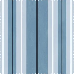 LAURISTON STRIPE Cotton Satin - Sky