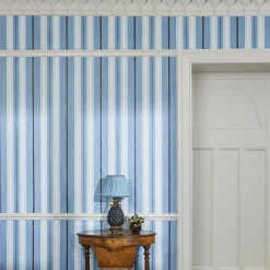 LAURISTON STRIPE Wallpaper - Sky