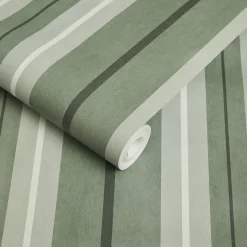 LAURISTON STRIPE Wallpaper - Verdigris