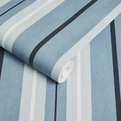 LAURISTON STRIPE Wallpaper - Sky