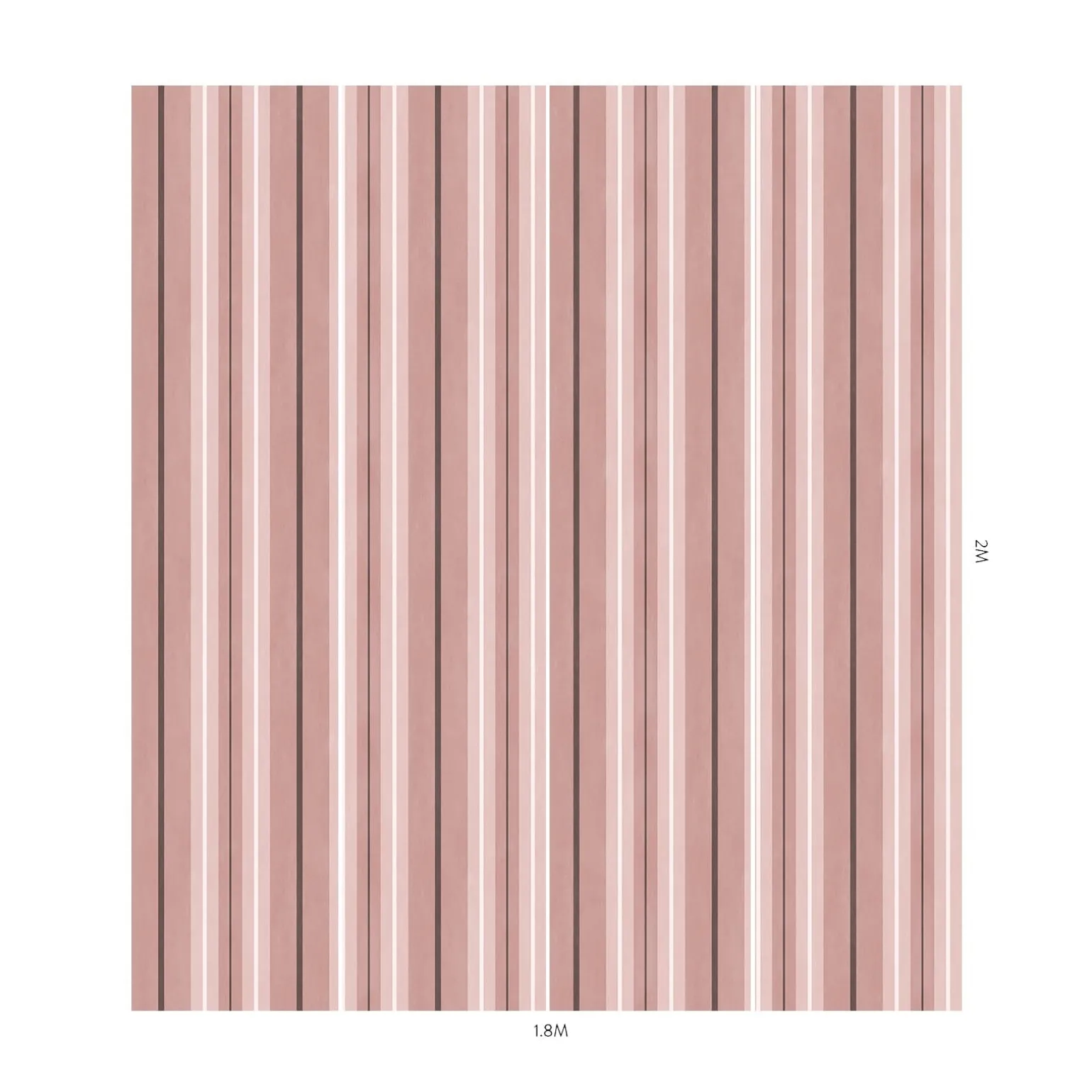 LAURISTON STRIPE Wallpaper - Sakura