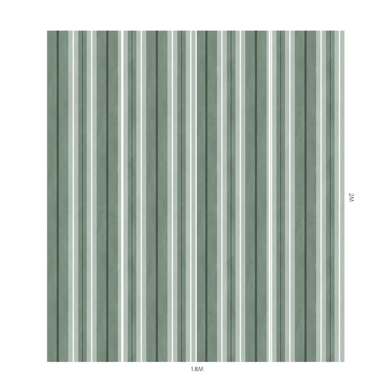 LAURISTON STRIPE Wallpaper - Verdigris