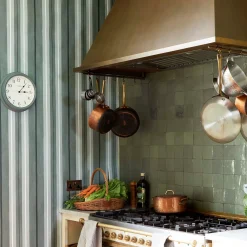 LAURISTON STRIPE Wallpaper - Verdigris