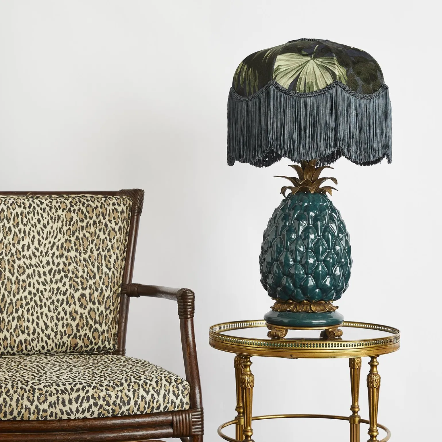 LIMERENCE Velvet Tilia Lampshade - Ink