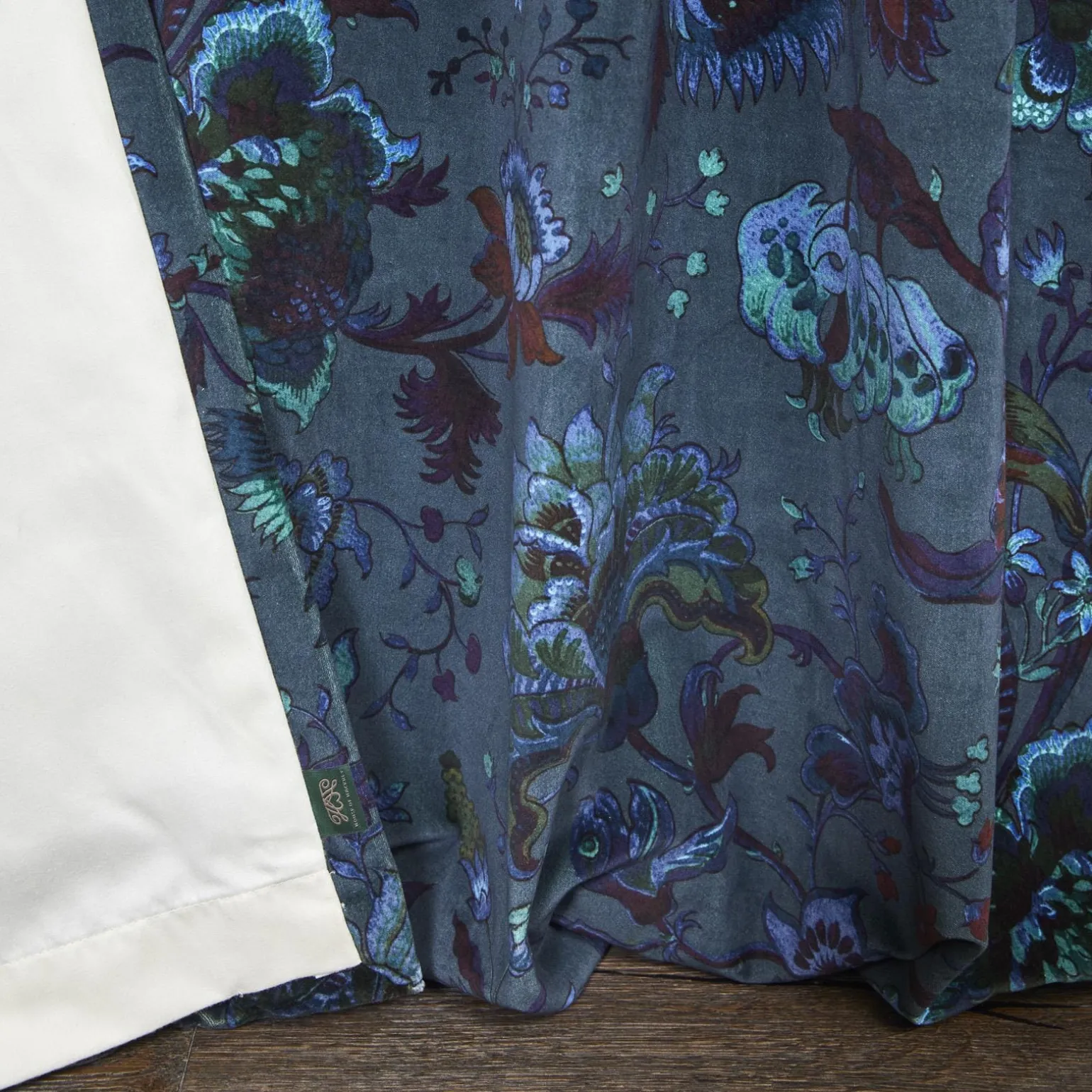 MAJORELLE Velvet Curtain - Petrol